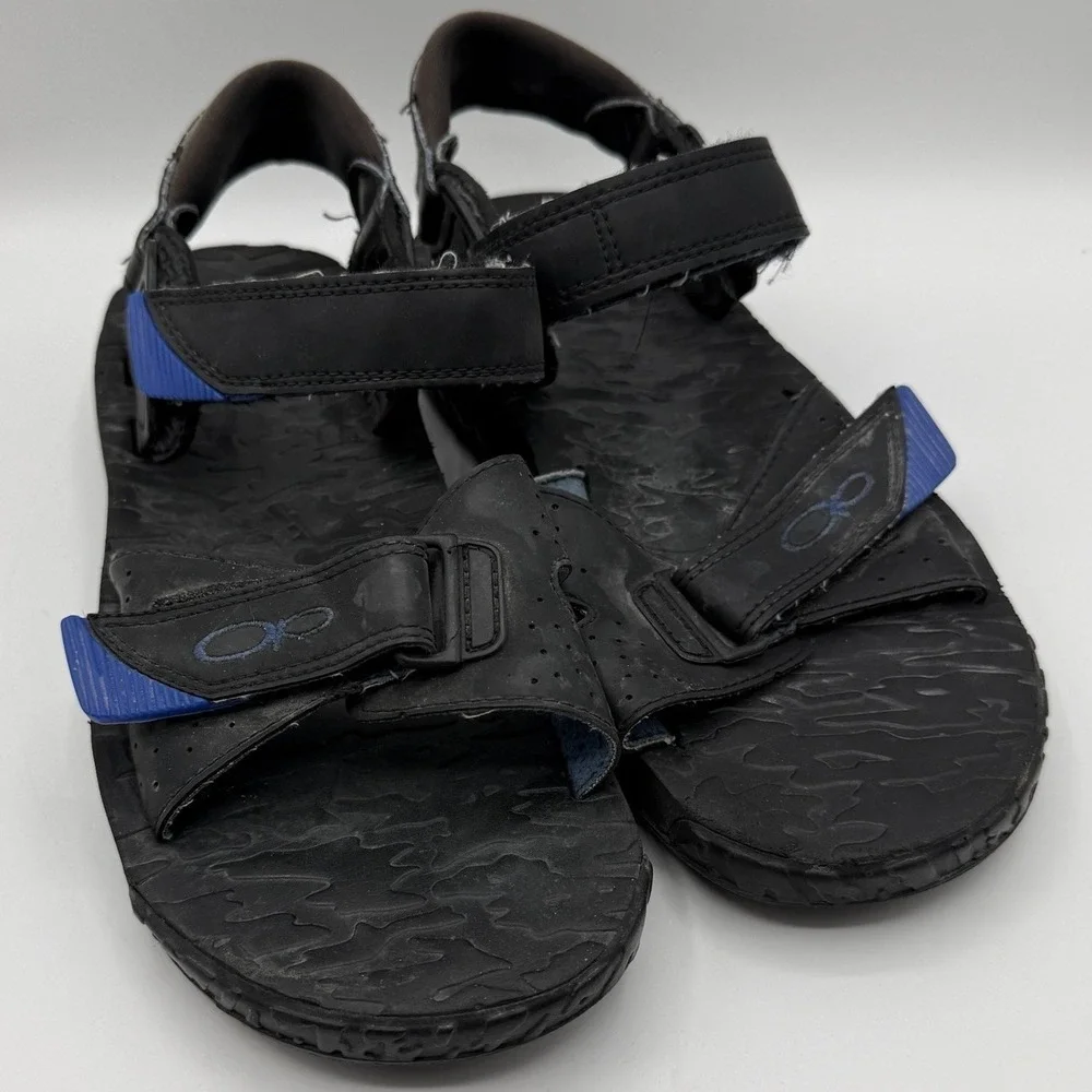 Ocean Pacific Mens Sandals Black Adjustable Outdoor Hiking Footwear Size 9